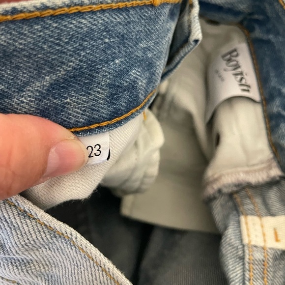 BOYISH Tommy straight leg jeans in barefoot in the park - Picture 11 of 14